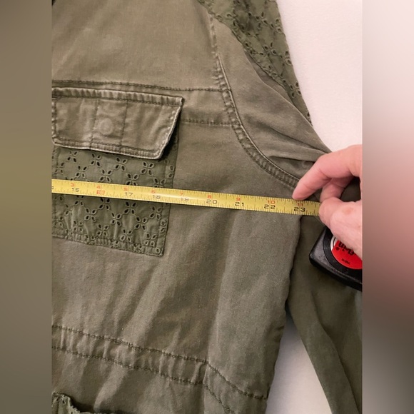 Jessica Simpson lightweight Cotton Jacket.  Army Green.  Size XL. - Picture 6 of 10